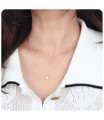 CZ Motive 925 Silver Necklace SPE-972